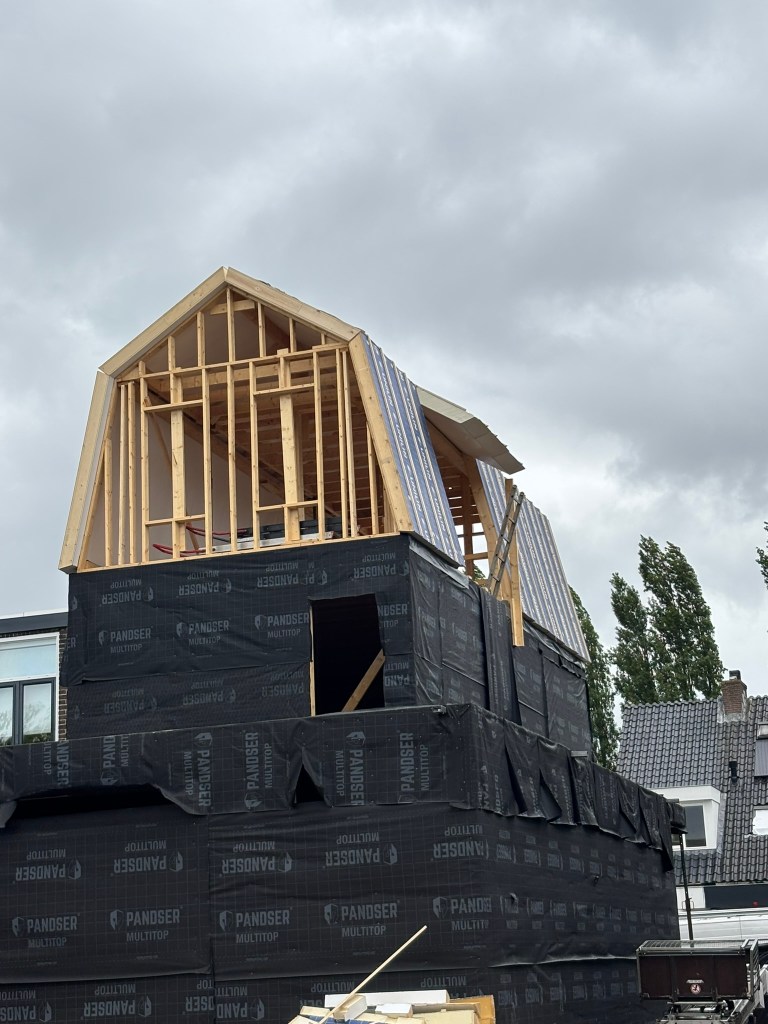 Dak met isolatieplaten woning Gouda