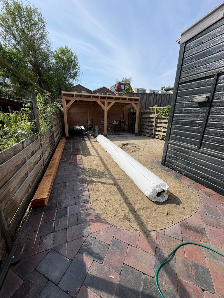 Nieuw gebouwde veranda